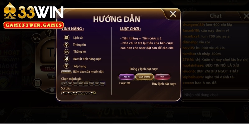Hướng dẫn chi tiết quy luật đặt cược tại app đánh tài xỉu