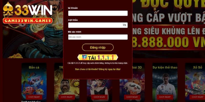 Khám phá hướng dẫn Đăng nhập 33Win mới nhất